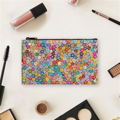 Floral Flowers Abstract Art Cosmetic Bag (small)