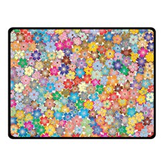 Floral Flowers Abstract Art Fleece Blanket (small)