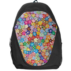 Floral Flowers Abstract Art Backpack Bag