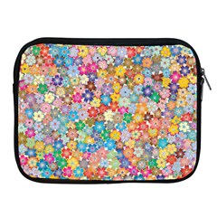 Floral Flowers Abstract Art Apple Ipad 2/3/4 Zipper Cases