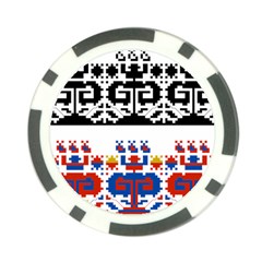 Folk Art Fabric Poker Chip Card Guard