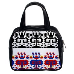 Folk Art Fabric Classic Handbag (Two Sides)