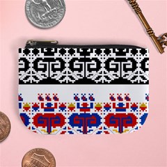 Folk Art Fabric Mini Coin Purse