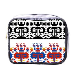 Folk Art Fabric Mini Toiletries Bag (One Side)