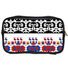 Folk Art Fabric Toiletries Bag (one Side) by HermanTelo