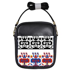 Folk Art Fabric Girls Sling Bag