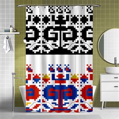 Folk Art Fabric Shower Curtain 48  x 72  (Small) 