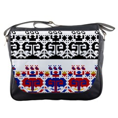 Folk Art Fabric Messenger Bag