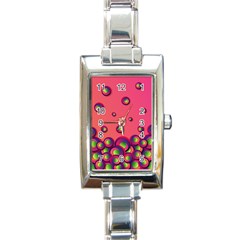 Funny Texture Rectangle Italian Charm Watch by HermanTelo