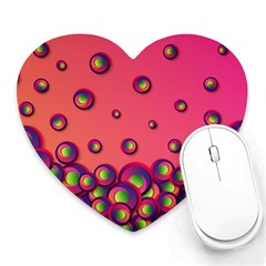 Funny Texture Heart Mousepads