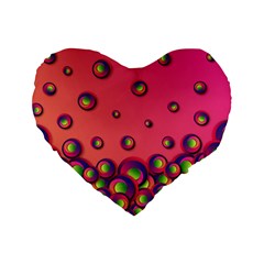 Funny Texture Standard 16  Premium Heart Shape Cushions