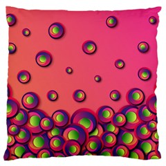 Funny Texture Large Flano Cushion Case (one Side)