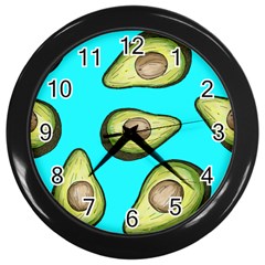 Fruite Avocado Wall Clock (black) by HermanTelo