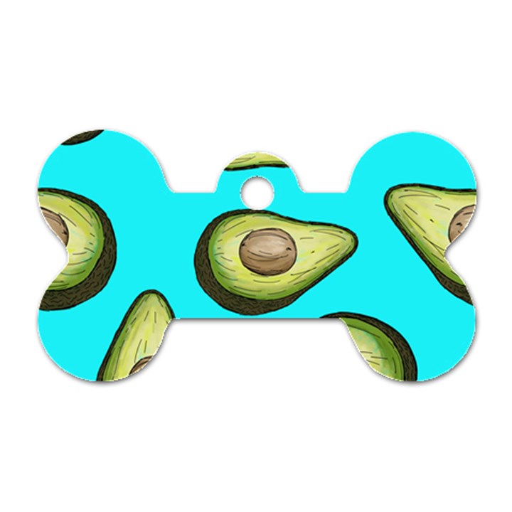 Fruite Avocado Dog Tag Bone (One Side)