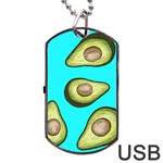 Fruite Avocado Dog Tag USB Flash (One Side) Front