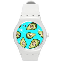 Fruite Avocado Round Plastic Sport Watch (m)