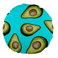 Fruite Avocado Large 18  Premium Round Cushions