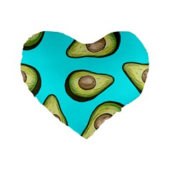 Fruite Avocado Standard 16  Premium Heart Shape Cushions