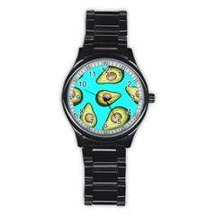 Fruite Avocado Stainless Steel Round Watch by HermanTelo