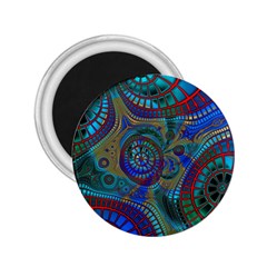 Fractal Abstract Line Wave 2 25  Magnets by HermanTelo