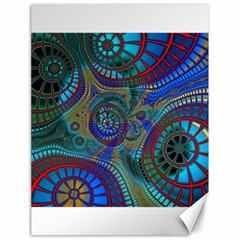 Fractal Abstract Line Wave Canvas 18  X 24  by HermanTelo