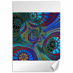 Fractal Abstract Line Wave Canvas 20  X 30 