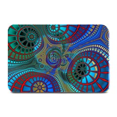 Fractal Abstract Line Wave Plate Mats