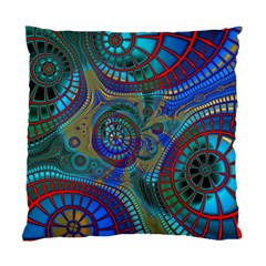 Fractal Abstract Line Wave Standard Cushion Case (two Sides)