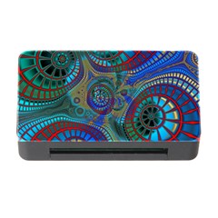 Fractal Abstract Line Wave Memory Card Reader With Cf by HermanTelo