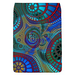 Fractal Abstract Line Wave Removable Flap Cover (l)