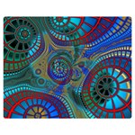 Fractal Abstract Line Wave Double Sided Flano Blanket (Medium)  60 x50  Blanket Front