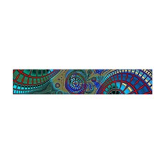 Fractal Abstract Line Wave Flano Scarf (mini)