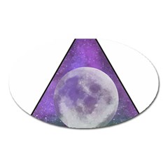 Form Triangle Moon Space Oval Magnet by HermanTelo