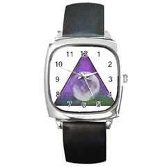 Form Triangle Moon Space Square Metal Watch