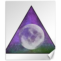 Form Triangle Moon Space Canvas 8  X 10  by HermanTelo