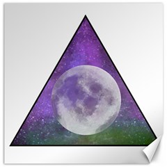 Form Triangle Moon Space Canvas 12  X 12  by HermanTelo