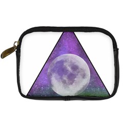 Form Triangle Moon Space Digital Camera Leather Case