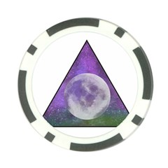 Form Triangle Moon Space Poker Chip Card Guard (10 Pack)