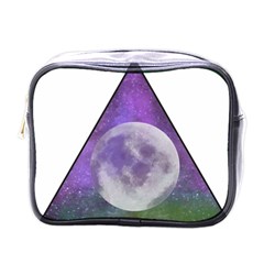 Form Triangle Moon Space Mini Toiletries Bag (one Side) by HermanTelo