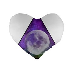 Form Triangle Moon Space Standard 16  Premium Heart Shape Cushions