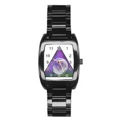 Form Triangle Moon Space Stainless Steel Barrel Watch