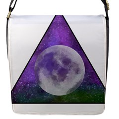 Form Triangle Moon Space Flap Closure Messenger Bag (s)