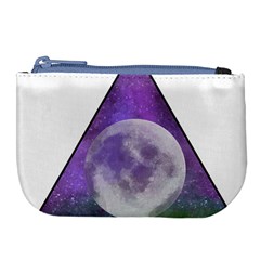 Form Triangle Moon Space Large Coin Purse by HermanTelo