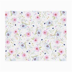 Floral Pink Blue Small Glasses Cloth (2 Sides)