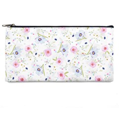 Floral Pink Blue Pencil Cases