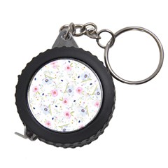 Floral Pink Blue Measuring Tape by HermanTelo