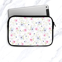 Floral Pink Blue Apple Ipad Mini Zipper Cases by HermanTelo