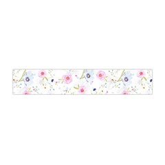 Floral Pink Blue Flano Scarf (mini)