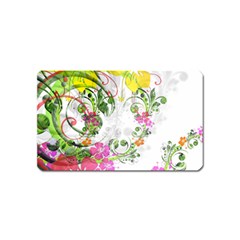 Flowers Floral Magnet (name Card) by HermanTelo