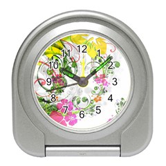 Flowers Floral Travel Alarm Clock